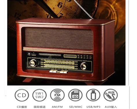 Top Fashion Vintage Wood Radio R065 Antique Cd Playerbluetoothusbsd