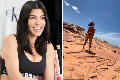 Kourtney Kardashian Flaunts Curves In Bikini Snap On Desert Getaway