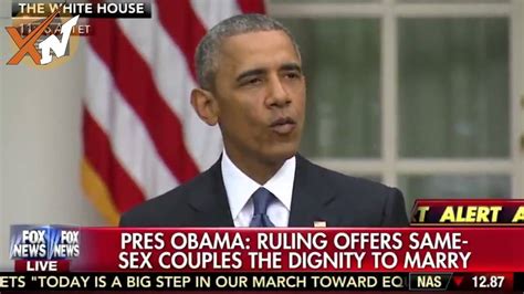 President Obama Speech On Same Sex Marriage Court Ruling Gay Legal Nationwide Full Statement