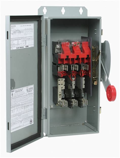 Eaton Safety Switch Fusible Heavy 600v Ac250v Dc Voltage 3 Phase
