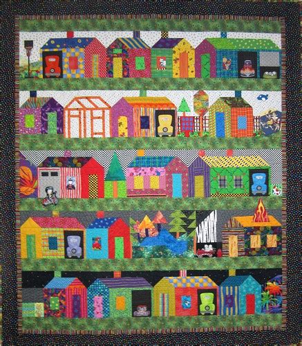 Free hillside house quilt pattern. Buildings & Houses Quilt Contest - Quilting Gallery