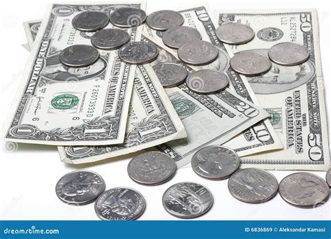 Dollars And Coins Royalty Free Stock Images Image 6836869