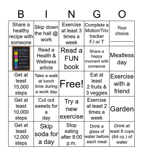 Bcpag Summertime Healthwellness Bingo Card