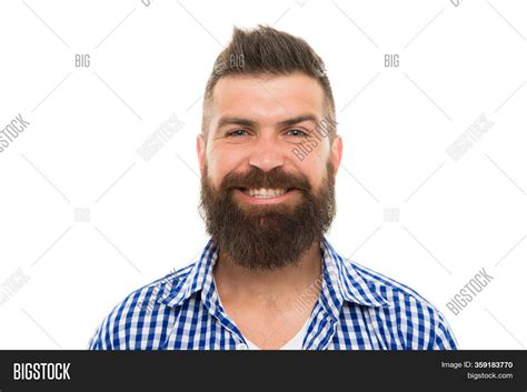 Bearded Man Smiling Image And Photo Free Trial Bigstock