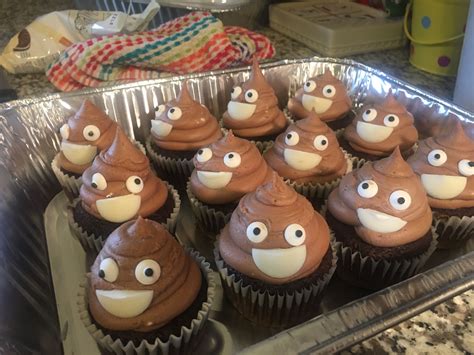Cupcake emoji is a cupcake in its wrapper with frosting on top. Poo emoji cupcakes!! | Emoji cupcakes, Poo emoji cupcakes, Poo emoji