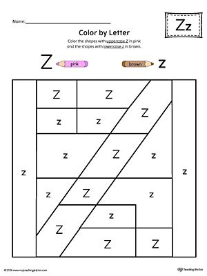 Letter Z Practice Worksheet  MyTeachingStation.com
