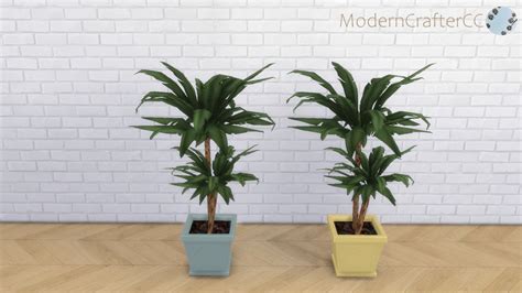 Modern Crafter Cc The Sims 4 Potted Palm Recolour ~ Basegame