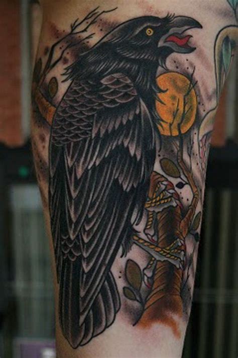 60 Mysterious Raven Tattoos Ravens Tattoo And Tatting