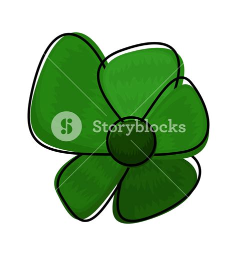 Green Flower Clipart Royalty Free Stock Image Storyblocks