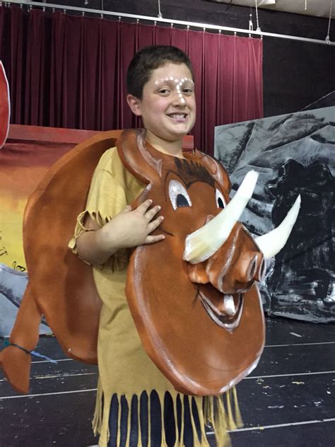 A Pumbaa Costume Diy Was No Where To Be Found Design This One Out Of 2
