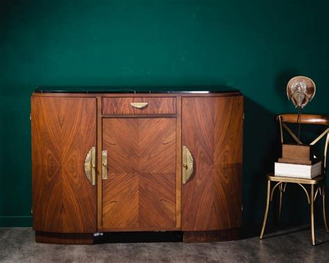 Original Late 1940s Sideboard With A Finish Which Emphasizes The