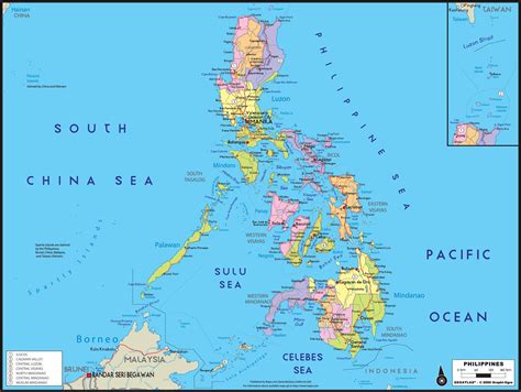 Philippine Wall Map