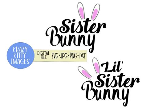 Bunny SVG Easter SVG Family Easter Clip Art Easter Bunny - Etsy