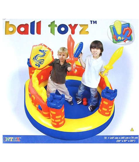 Intex Inflatable Multicolor Ball Toy Castle Buy Intex Inflatable