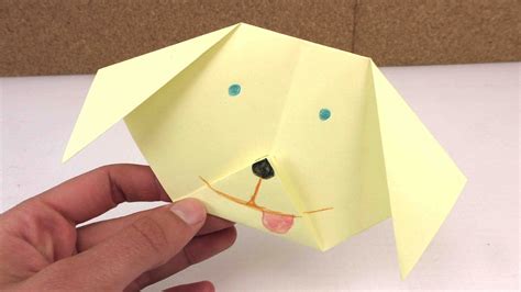 Origami Hund Leicht Selber Machen Ganz Einfach Einen Hund Aus Papier