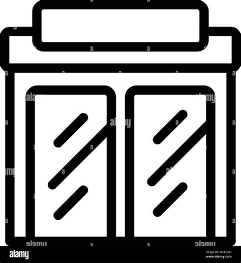 Products Store Icon Outline Vector Assortment Shop Retail Market
