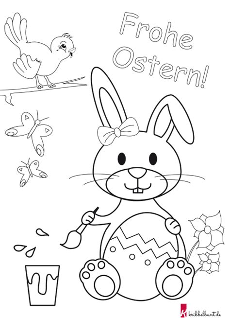 Ostern steht schon wieder vor der tür. Osterhase Ausmalbild - Osterhase Malvorlage » PDF ...