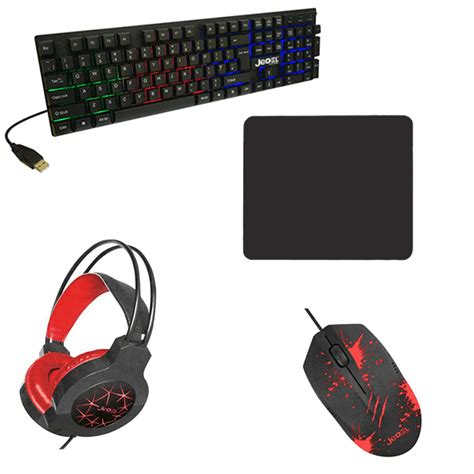Jedel Cp 01 4 In 1 Gaming Kit Backlit Keyboard Mouse Headset Mouse