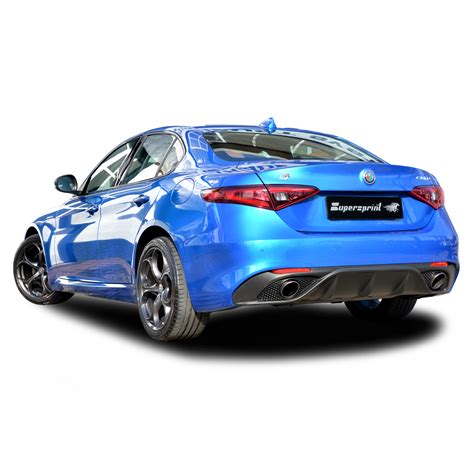 It was unveiled in june 2015, with market launch scheduled for february 2016, and it is the first saloon offered by alfa romeo after the production of the 159 ended in 2011. Performance sport exhaust for Alfa Romeo Giulia Veloce Q4 ...