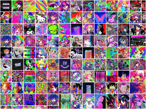 Glitchcore Aesthetic Wall Collage Kit 110pcs Digital Etsy Uk
