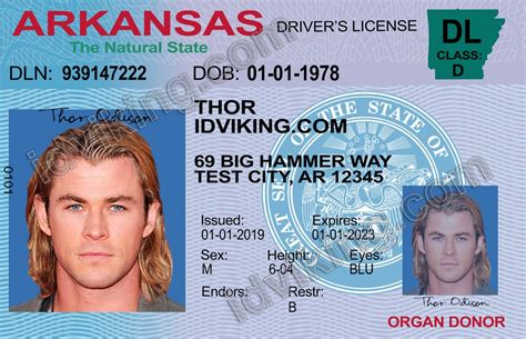 Arkansas Ar Drivers License Psd Template Download