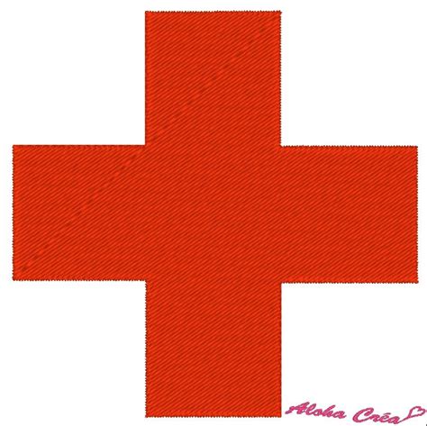 Machine Embroidery Design Red Cross Health 3 Sizes Instant Etsy