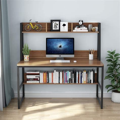 Choose from contactless same day delivery, drive up and more. Tribesigns Computer Desk with Hutch and Bookshelf, 47 ...