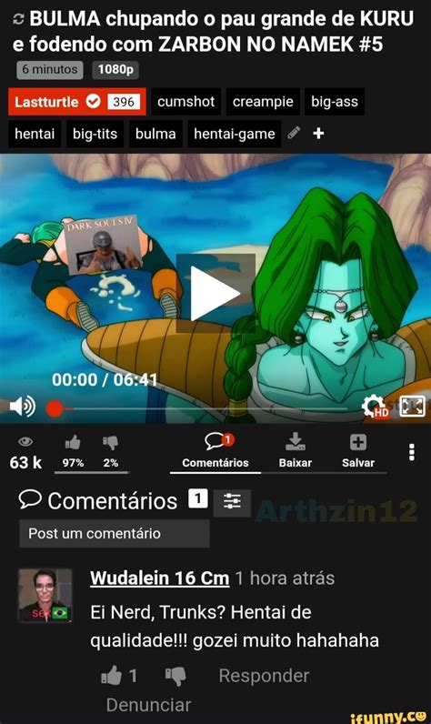 BULMA Chupando O Pau Grande De KURU E Fodendo Com ZARBON NO NAMEK 5