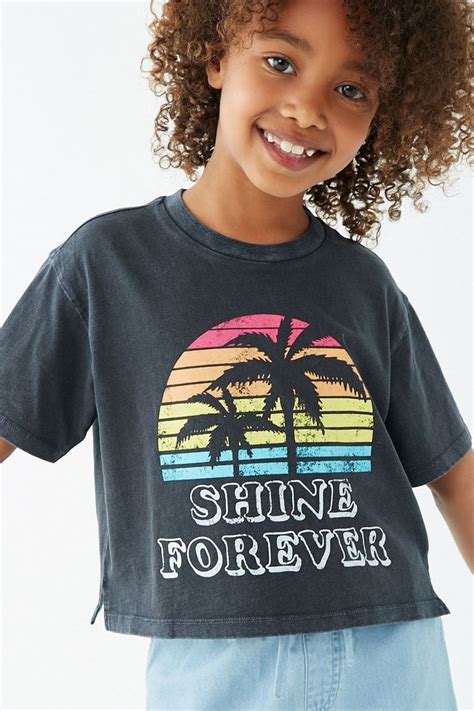 Girls Shine Forever Graphic Teekids Forever 21 Kids Graphic Tees