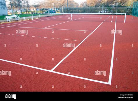 Tennis Artificial Clay Court Stock Photo Alamy