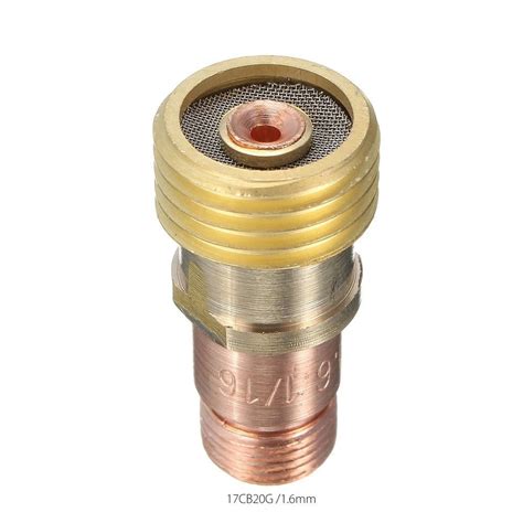 Fule 1PCS Brass Collets Body Stubby Gas Lens Connector With Mesh For