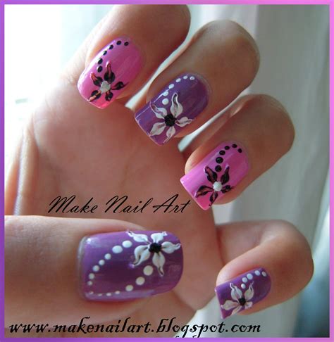 Simple Flower Nail Designs For Beginners ~ Nail Floral Flower Beginners