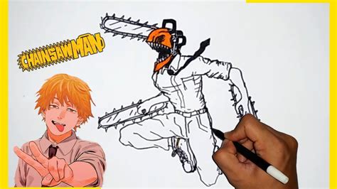 Chainsaw Man Cara Menggambar Dengan Mudah Youtube