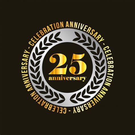 Premium Vector 25 Years Of Celebrations Vector