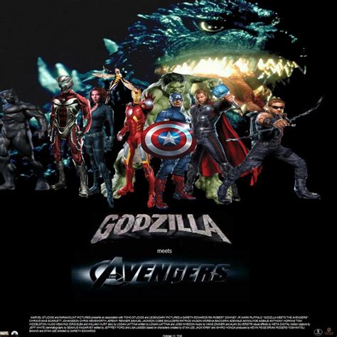 Godzilla Meets The Avengers Poster 4 By Steveirwinfan96 On Deviantart