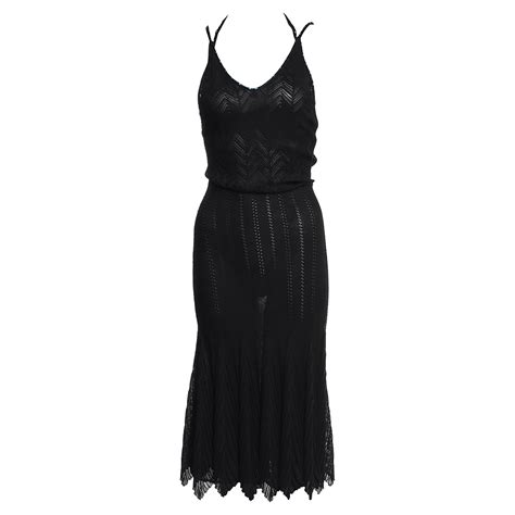 19591960 Christian Dior Haute Couture Black Silk Bubble Dress At