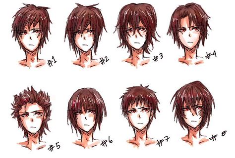 Inspiration Boys Mens Hairstyles Manga Anime Drawing Art Hair