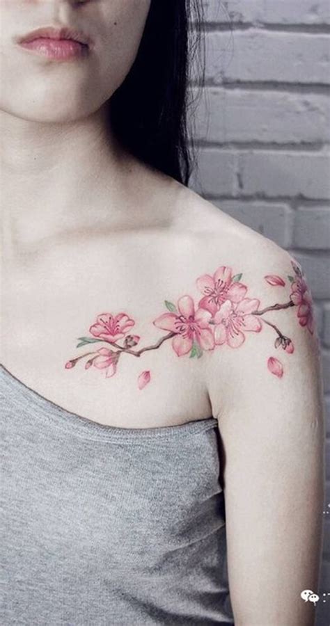 Anese Cherry Blossom Shoulder Tattoos Home Interior Design