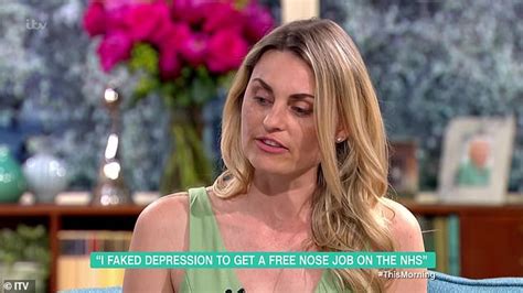 Viewers Slam Former Glamour Model Faked Depression In Order To Get A Nose Job On The Nhs