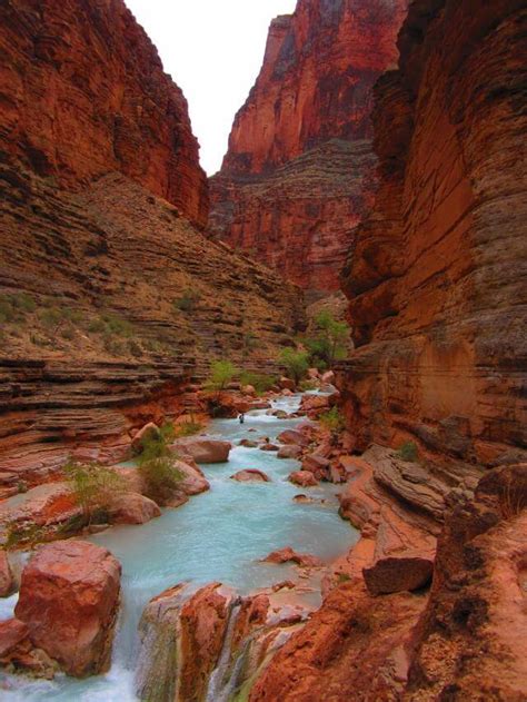 Havasu Canyon In Relation To Grand Canyon Whitewater Raft Trips