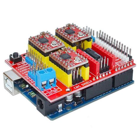Cnc Shield Expansion Board W A4988 For Arduino Stepper Motor Driver