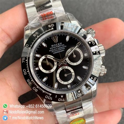 Noob Watch Time Noob V4 Rolex Daytoan 116500ln Black Dial Black