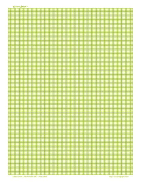 Green Graph Paper Printable Pdf 1mm 2mm A4 Grid Size Get Graph Paper