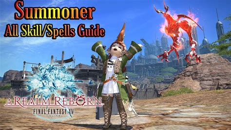 It gets some of the coolest abilities and the most enormous pool of mp in the game. Final Fantasy XIV ARR - Summoner ALL skill spells guide - YouTube