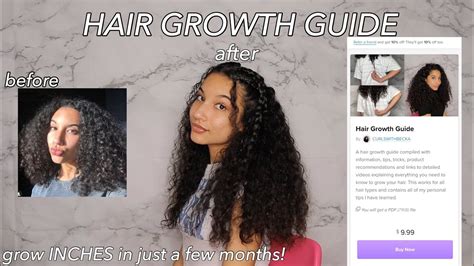 How To Grow Curly Hair Fast My Hair Growth Guide Youtube