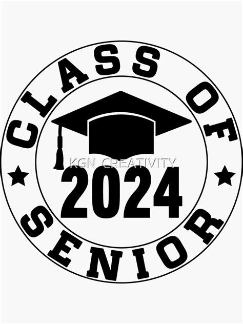 Class Of 2024 Senior Sticker Sticker For Sale By Alam08 Redbubble