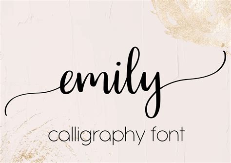 Cricut Long Tail Cursive Font Emily Digital Long Tail Font Etsy Canada