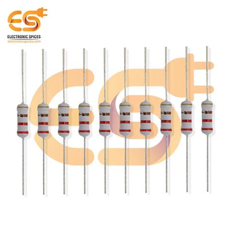 Buy 220 Ohm Ω 1 Watt Carbon Film Resistor Pack Of 20pcs