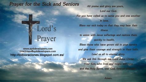 Prayer For The Sick And Seniors Youtube