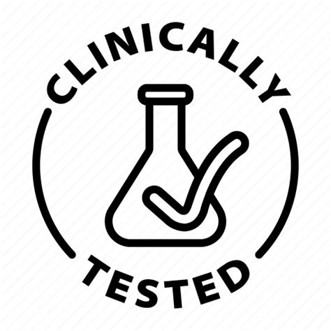 Clinically Tested Cosmetic Label Label Product Label Icon